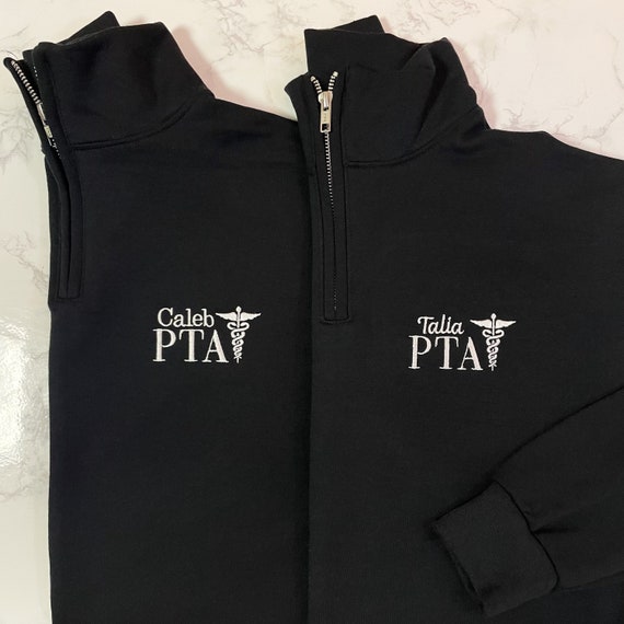 Physical Therapy Assistant Sweatshirt, Physical Therapy Quarter Zip, PTA Graduation Gift, Therapist Assistant, PT Gift, DPT Sweatshirt