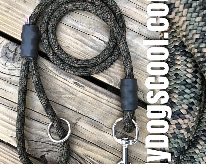 Forest Camo Climbing Rope Dog Leash for Big Dogs Made in USA Etsy Canada