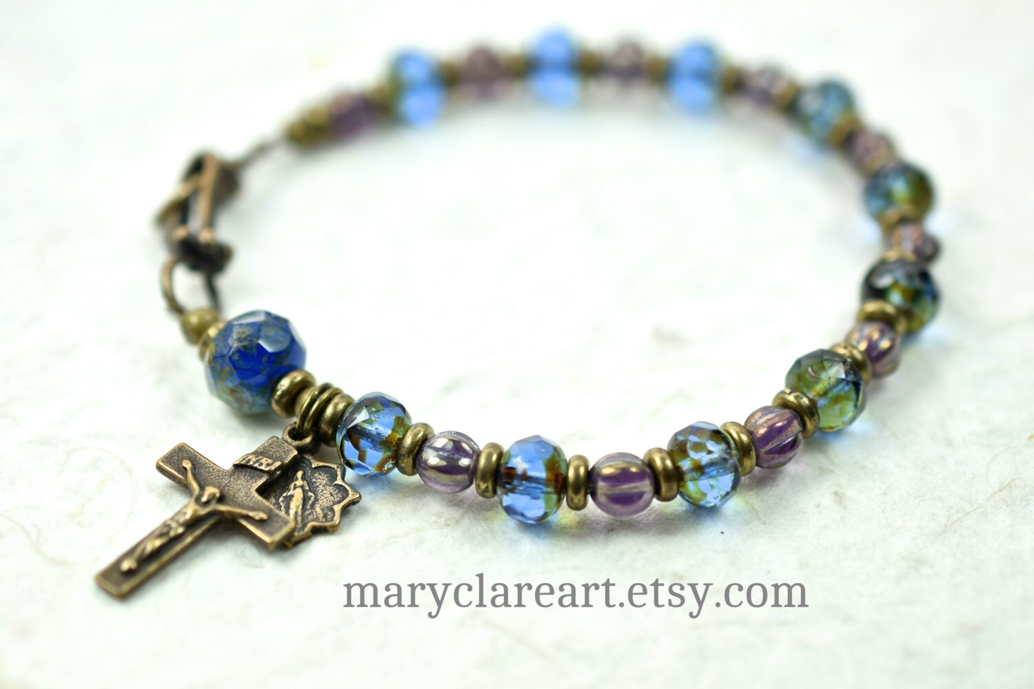 Girl's Rosary Bracelet, Grace Rosary Bracelet, Beaded Bracelet