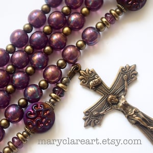 Be Devoted Handcrafted Rosary, Catholic Rosary, Hand Strung Rosary, Hand Made Gift, Hand Crafted Rosary, Vintage Style Rosary