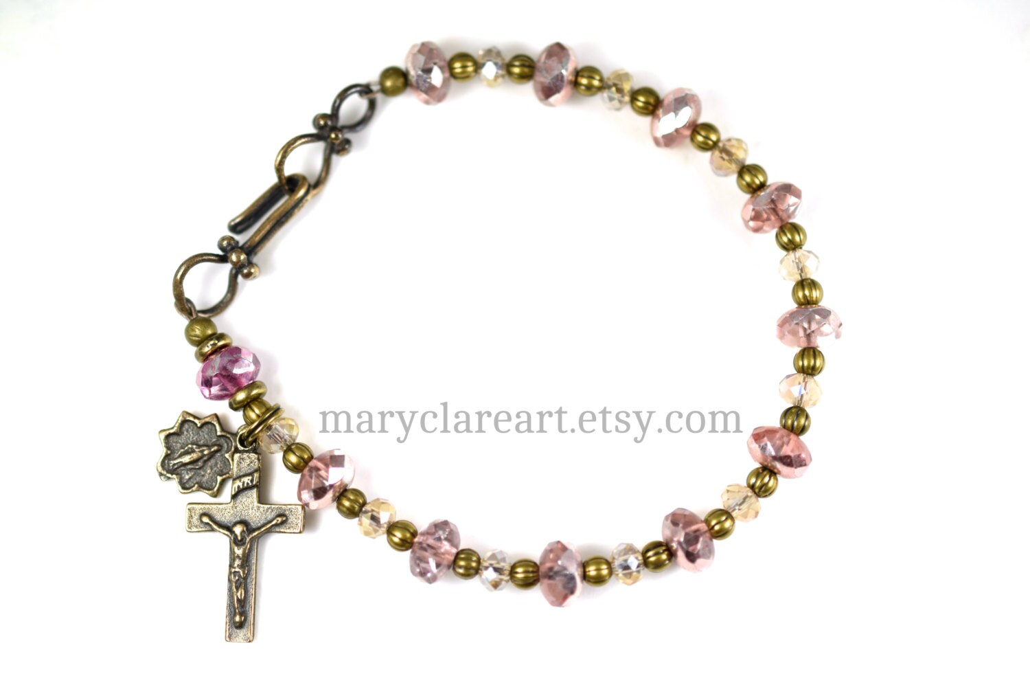 Girls Rosary Bracelet, Hope Rosary Bracelet, Beaded Bracelet