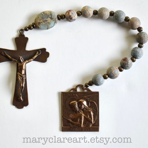 Angel Gabriel Rosary One Decade Rosary, Catholic Rosary, Tenner, Chaplet, Pocket Rosary