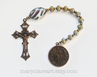Saint Therese of Lisieux Rosary, One Decade Rosary, Catholic Rosary, Tenner, Chaplet