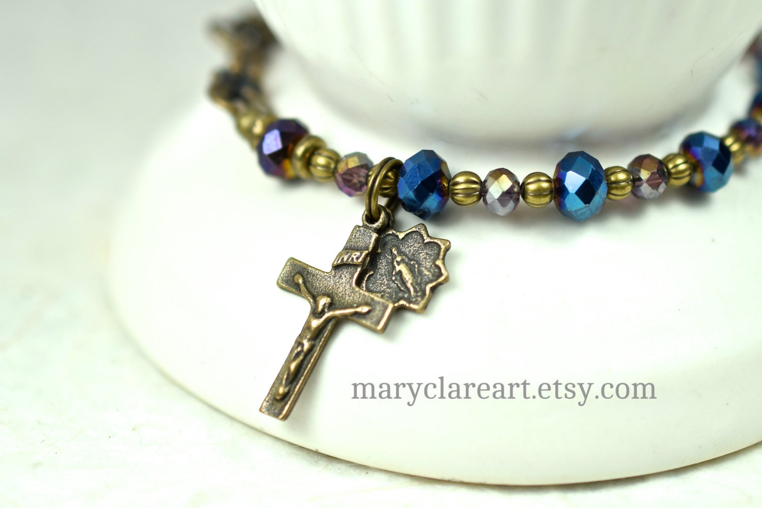 Girls Rosary Bracelet, Love Rosary Bracelet, Beaded Bracelet