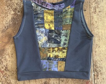 Patchwork trinity tank size large
