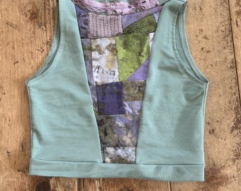 Patchwork trinity tank size small