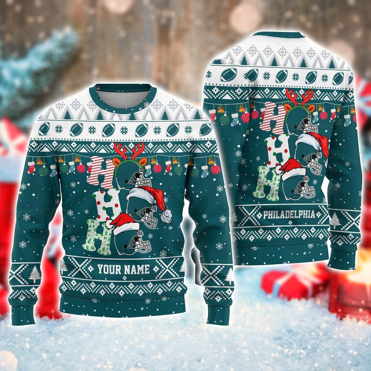 Customized Philadelphia Christmas Sweater, Philadelphia 3D Sweater