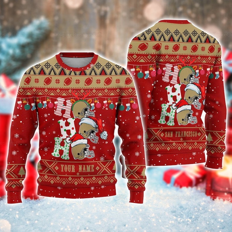 Classic Georgia Bulldogs Ho Ho Ho Ugly Christmas Sweater