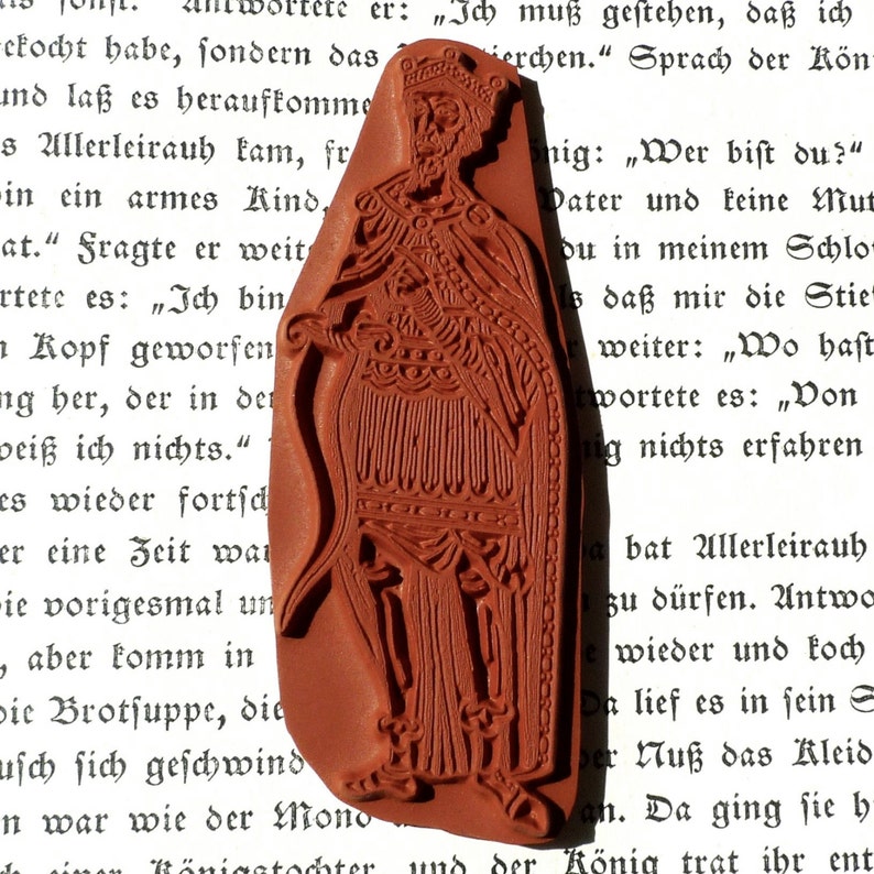 Medieval Rubber Stamp / King Rubber Stamp / King of Franks Etsy