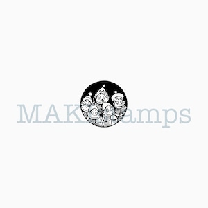 Kleiner Brownie Button Stempel - unmontiert oder auf Haftschaum (230519)