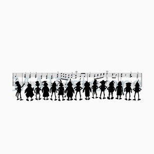 Musik Stempel mit Brownies - unmontiertes Stempelgummi oder auf Haftschaum (240207)
