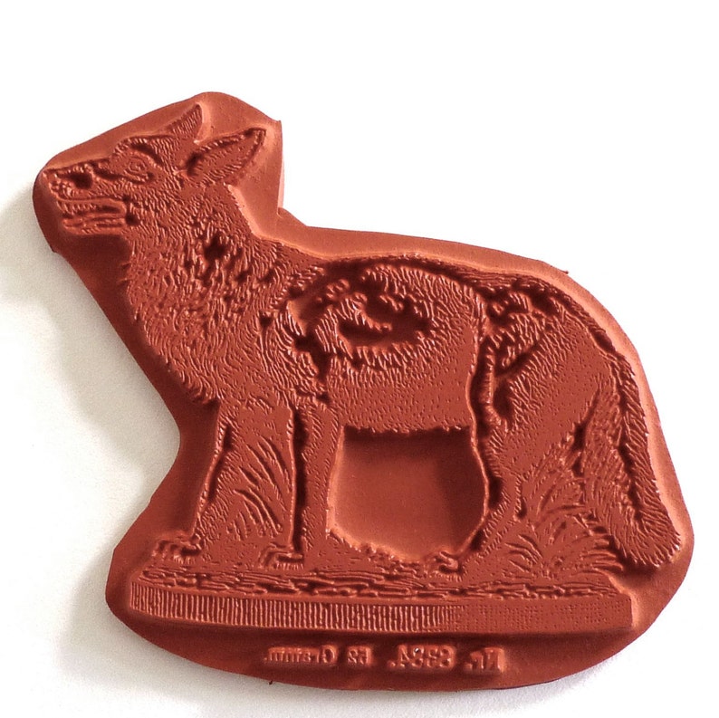 Wolf Rubber Stamp / Wicked Wolf / Unmounted Rubber Stamp Etsy
