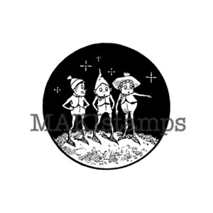 Sello de caucho de invierno con adorno navideño Brownie (140613): todos los sellos de caucho vienen sin montar o con montaje EZ
