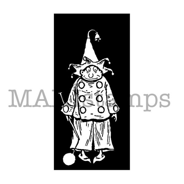 Circus rubber stamp / Brownie Clown / Unmounted rubber stamp (150522)