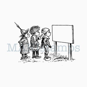 Etikett Stempel Brownies lesen Schild - unmontiertes Stempelgummi oder auf Haftschaum (240202)