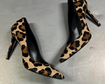 9 - マイケル・コース コレクション ポニーヘア レオパードプリント ヒール