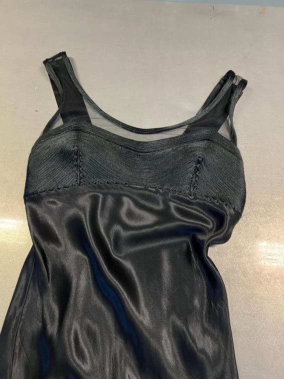 M - 90's Koji Yohji Black Slip Dress - image 4