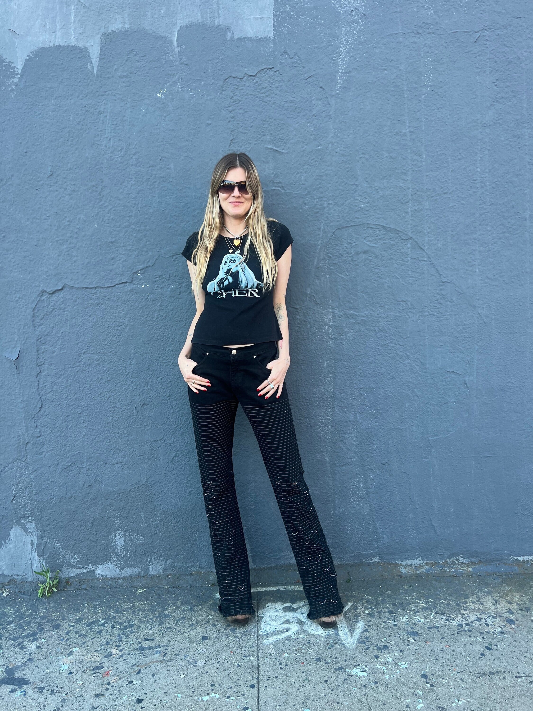 2 - Voyage Passion Beaded Denim Stretch Pants - Etsy 