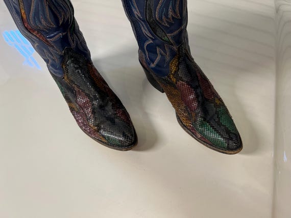 6 - Dan Post Rainbow Python Cowboy Boots - image 4