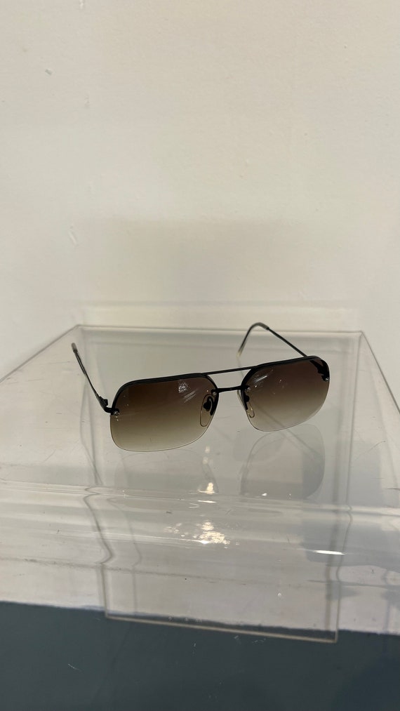 70's Deadstock Brown Aviator Sunglasses - image 2