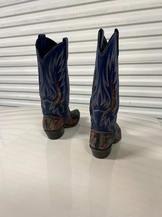 6 - Dan Post Rainbow Python Cowboy Boots - image 3