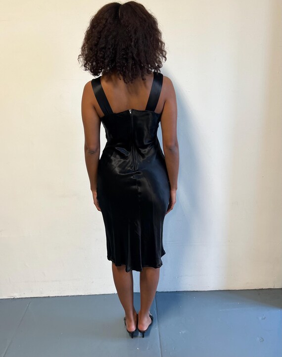 M - 90's Koji Yohji Black Slip Dress - image 3