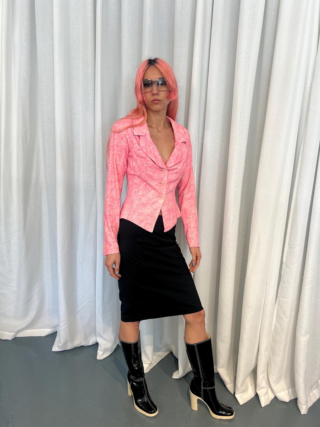 Vivienne Westwood ピンク サスペンダー シルク製 Vivienne Westwood ピンク サスペンダー シルク製 VIVIENNE WESTWOOD