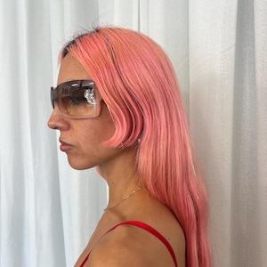 Y2K Chanel Shield Sunglasses - Etsy