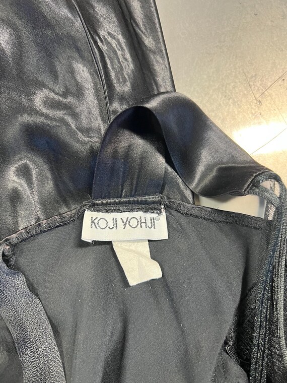 M - 90's Koji Yohji Black Slip Dress - image 6
