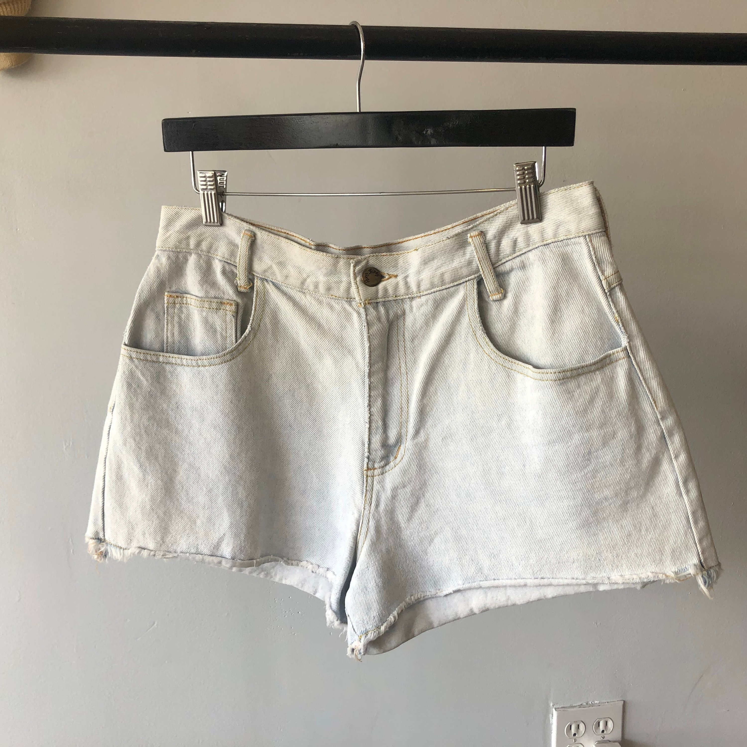 paris blues jean shorts