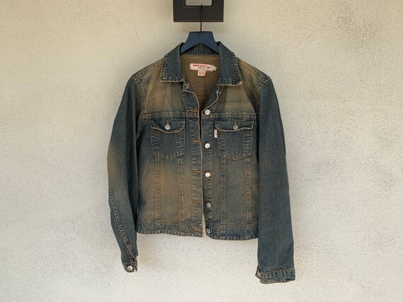 L - Y2K MISS SIXTY Stone Washed Denim Jacket