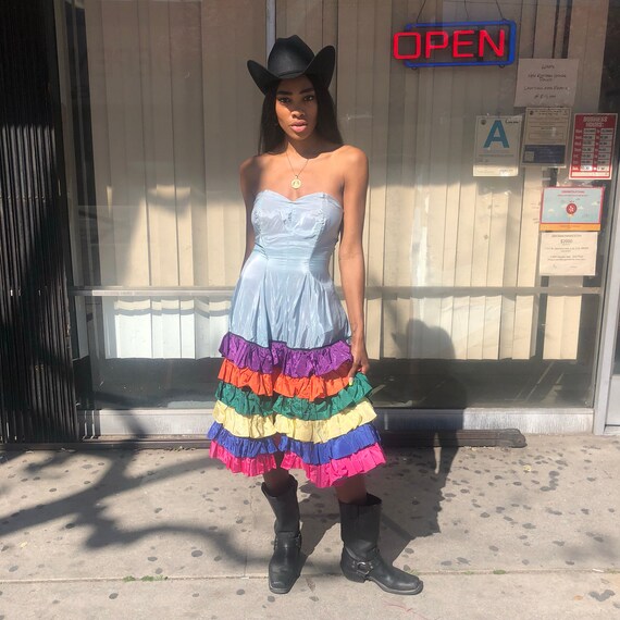 Gorgeous Tiered Acetate Flamenco Dress
