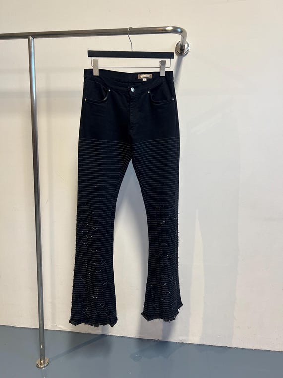 2 - Voyage Passion Beaded Denim Stretch Pants - Etsy 