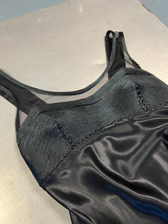 M - 90's Koji Yohji Black Slip Dress - image 5