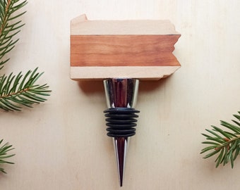 Pennsylvania Wine Bottle Stopper Wooden Gift