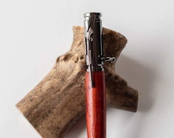Red Heart Bolt Action Pen-Custom Bolt Action Pen-Custom Wood Pen-Guy Gift-Gift For Guy-Great Gift For a Guy-Custom Wood Pen-Custom Pen