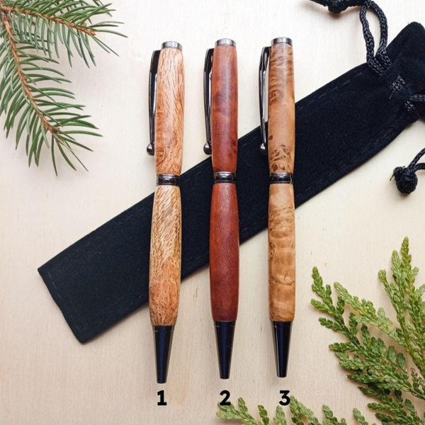 Exotic Wood Pen, Burl Wood Pen, Rare Wood Pen, Exquisite Wood Pen, Handmade Wooden Pen, Personalized Engraved Pen, Unique Gift, Hand Turned