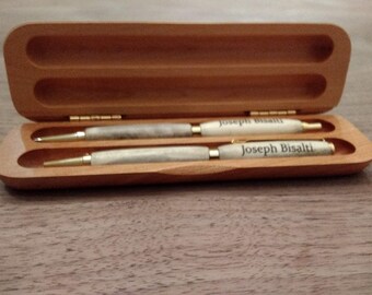 Deer Antler Custom Pen Set-Pen Set-Gift Set-Pen Set-Gifts for Fathers Day-Custom Pen Gift Set