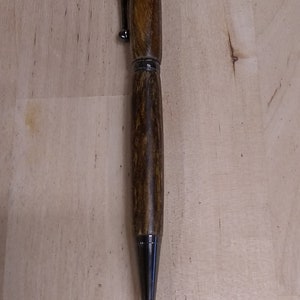 Sleek Handmade wood pen with engraving, Slimline Pen, Sleek Pen, Twist Pen, Fun Wood Pen image 9