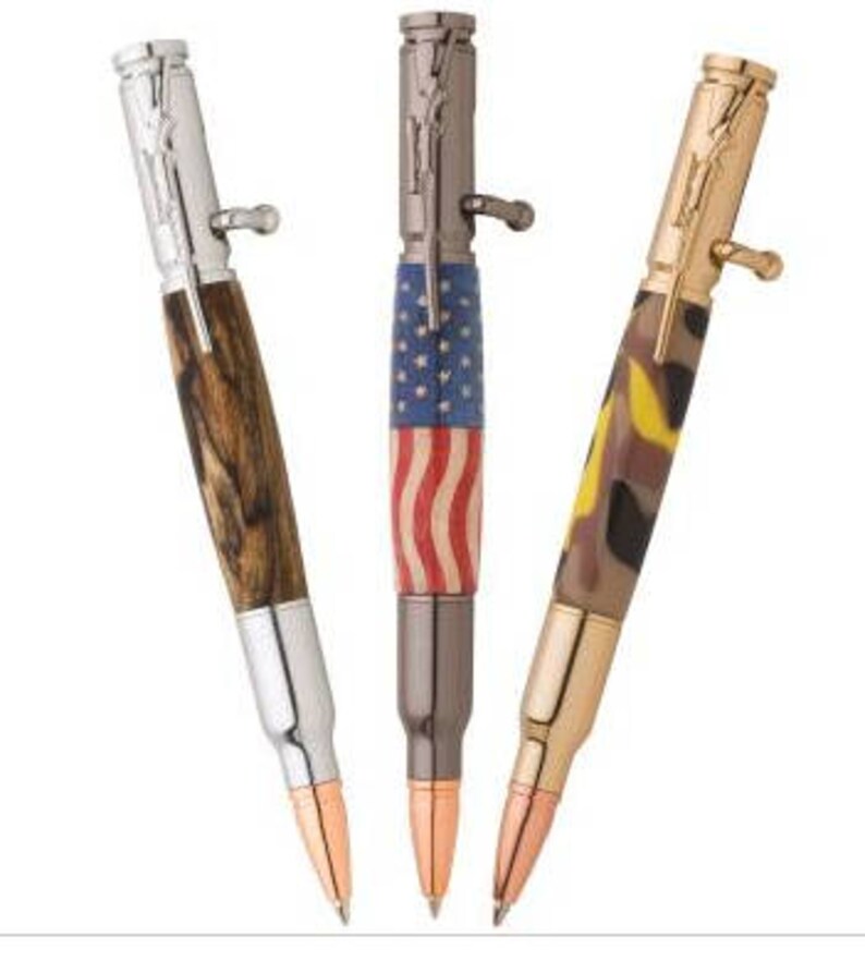 Wood Bolt Action Pen Gun Gifts for Him wood Gun Pens rifle Etsy