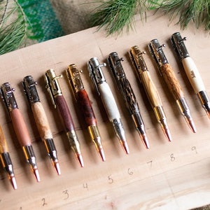 Hunting Gift Groom, Bolt Action Pen, Exotic Wood Pen, Rare Wood Pen, Deer Hunter Wood Pen, Hunting Gift for Dad image 5