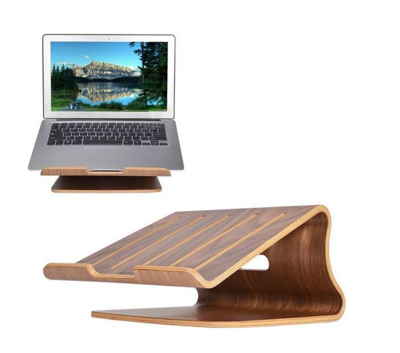Wood Laptop Stand Etsy