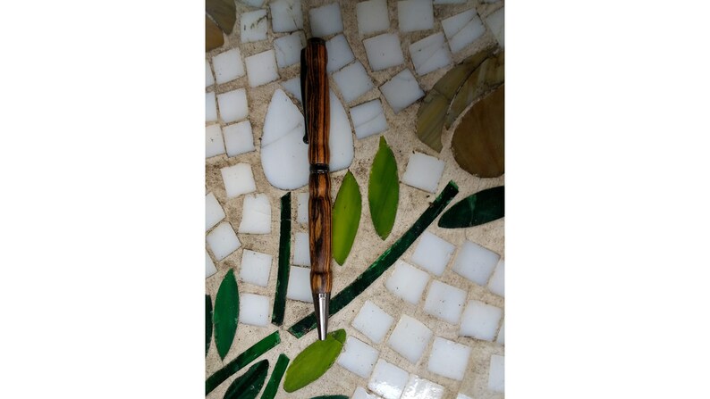 Free Personalization on Pen PERSONALIZED Exotic NATURAL Wood Pen Engraved Wooden Pens Rosewood Pens Silver Gift Exotic Wood Gift image 7