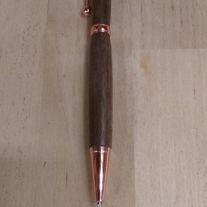 Sleek Handmade wood pen with engraving, Slimline Pen, Sleek Pen, Twist Pen, Fun Wood Pen image 8