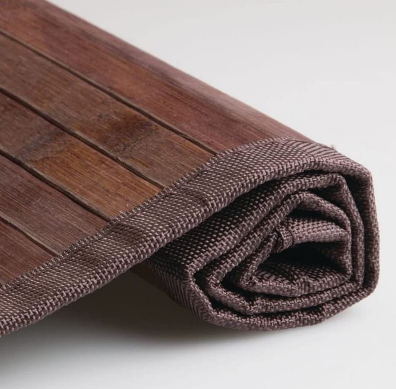Bamboo Floor Mat Nonskid Waterresistant Runner Rug for Etsy