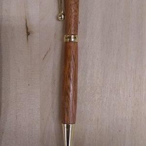 Sleek Handmade wood pen with engraving, Slimline Pen, Sleek Pen, Twist Pen, Fun Wood Pen image 10
