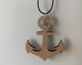 Chain with anchor pendant