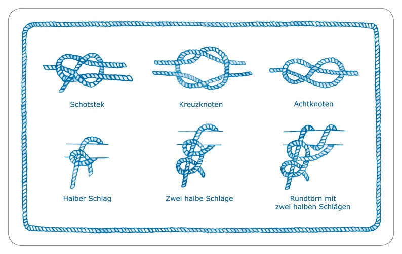 elbbote Frühstücksbrettchen: Seemannsknoten Bild 1