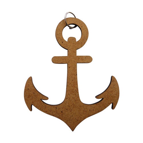 large wooden anchor pendant