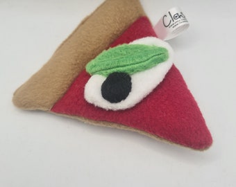 Quirky  catnip and silvervine pizza slice cat toy uk